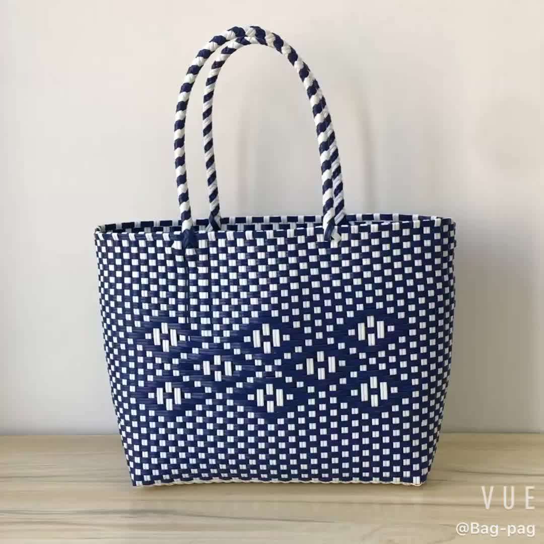 Wholesale Cheap Recycled Plastic Handbag For Shopping/ Recycled Pp