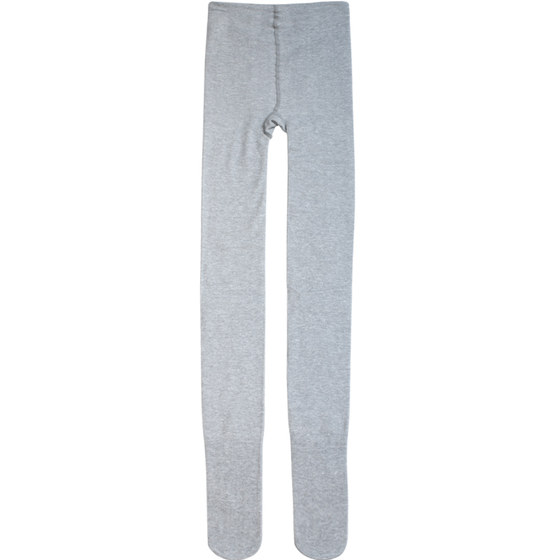 加长针织竖条纹灰色打底裤女外穿秋冬季薄绒加绒加厚高个子连裤袜