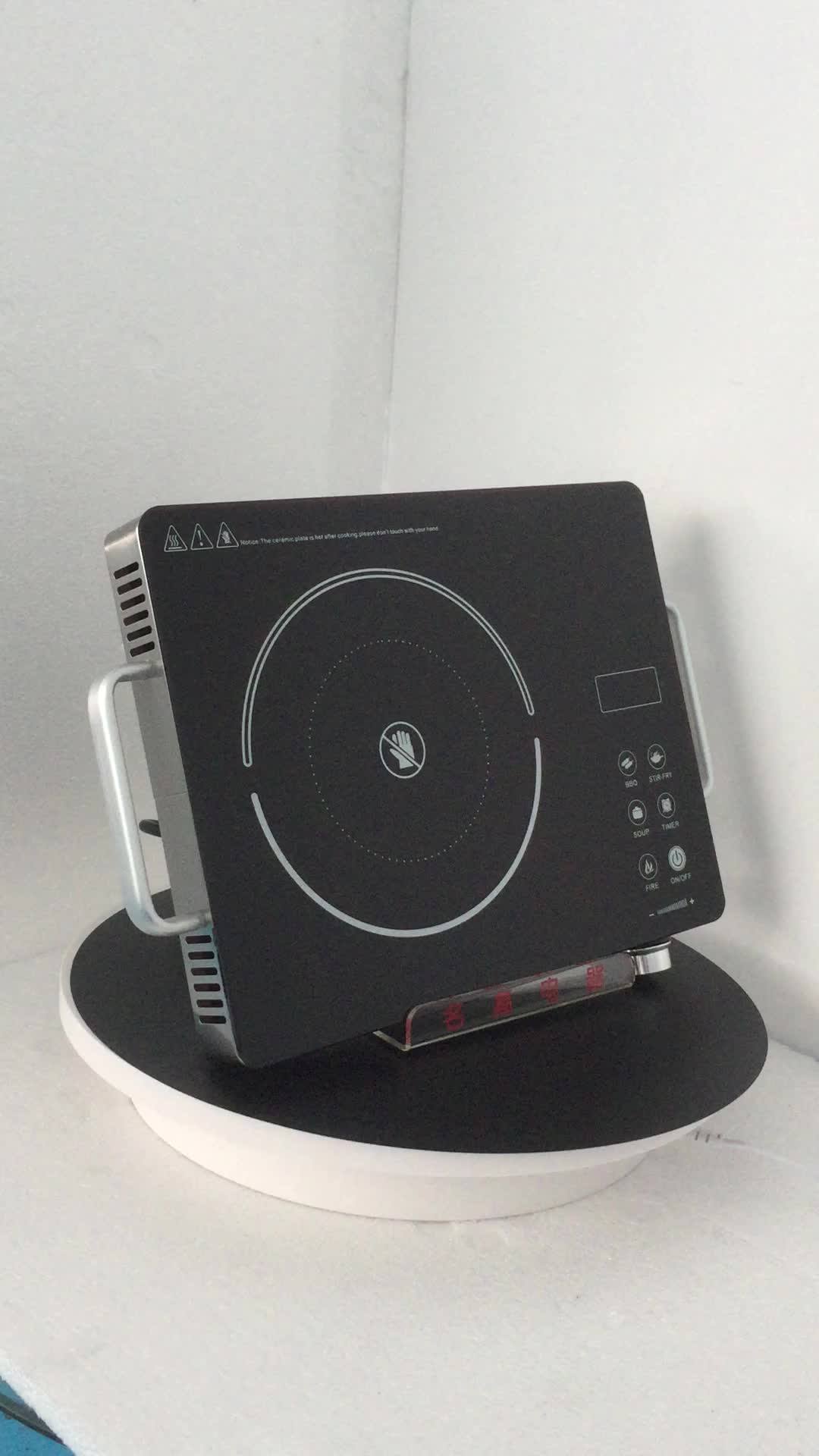 Infrared Kitchen Cooker With Both Side Handle Ceramic Hob With Knob On