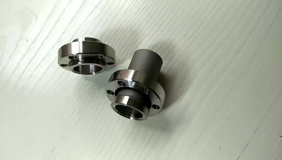 High Vacuum Flange & Components Food Grade Sanitary Flat Face Lap Joint Flange Welding Ferrule
