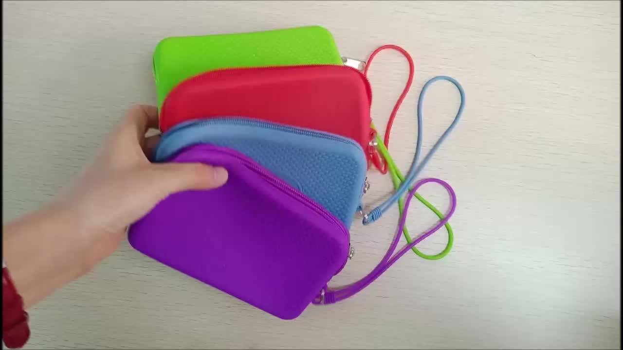 High Quality Waterproof Silicone Zipper Bag With Rope Buy Silicone