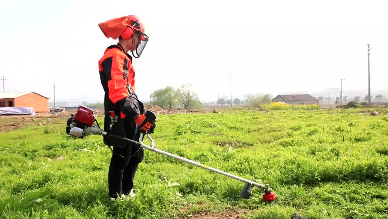 4 Stroke Gasoline Gx35 Grass Trimmer With Metal Blade And Nylon Head