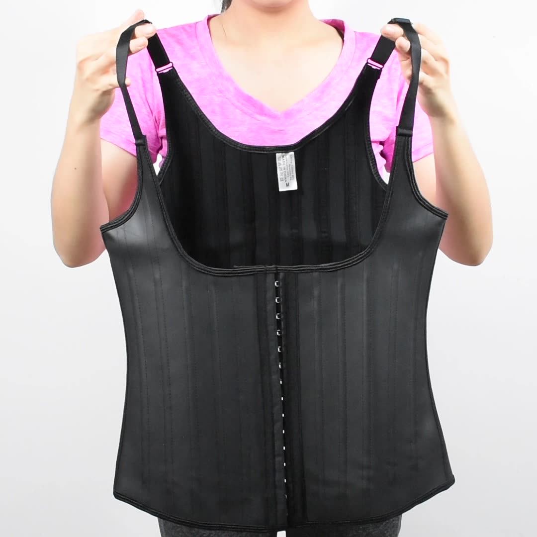 Plus Size Underbust Belt Fajas Reductoras Gaine Amincissante Corset 25 Steel Bone Latex Waist