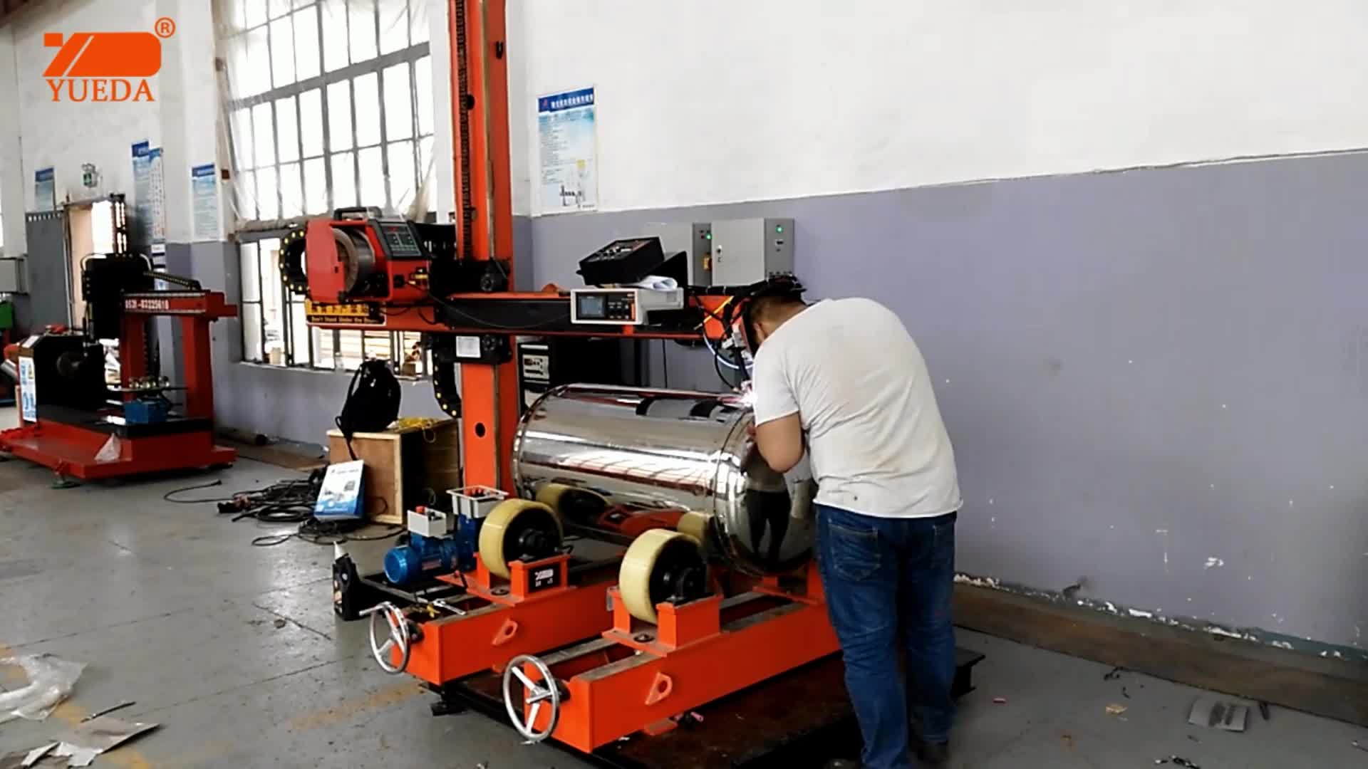 Operator Workstation Submerged Arc Welding Gas Tank Industrial Welding