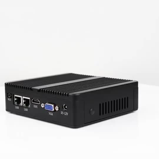 XCY Mini PC Intel Celeron J6412 Quad Cores 2x RS232/485 Dual