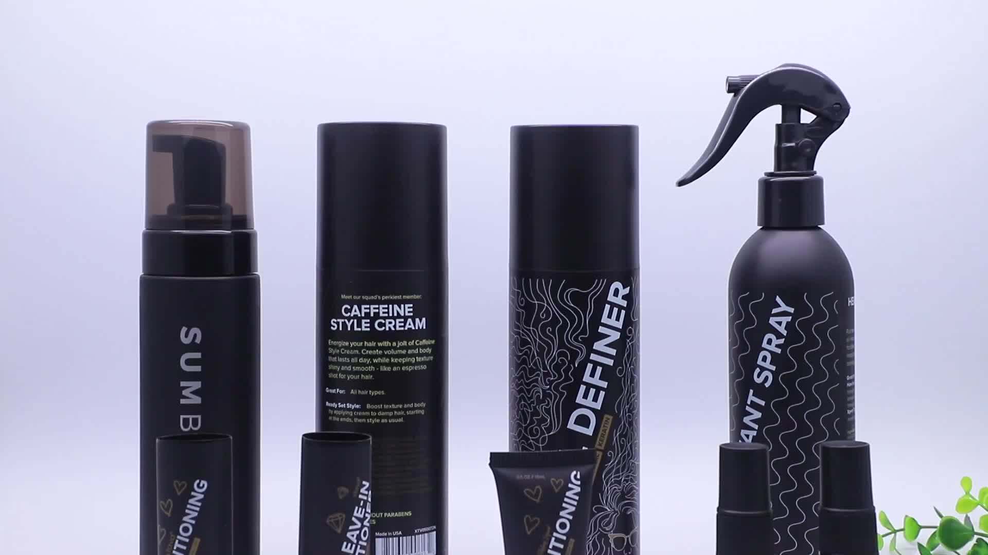 Haputa Hair Salon Spray Bottle 200ml Black Plastic Spray Bottle 150ml