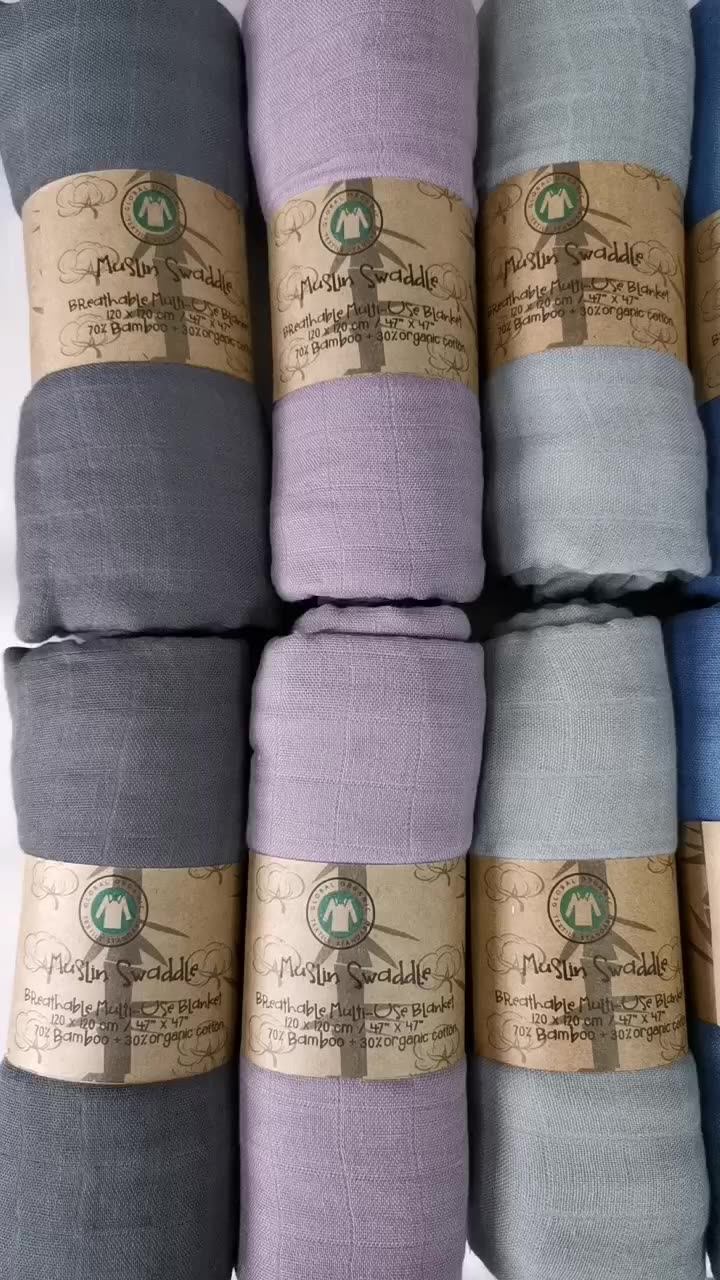 Tens Of Solid Colors Soft Wholesale Organic Muslin Swaddle Blanket