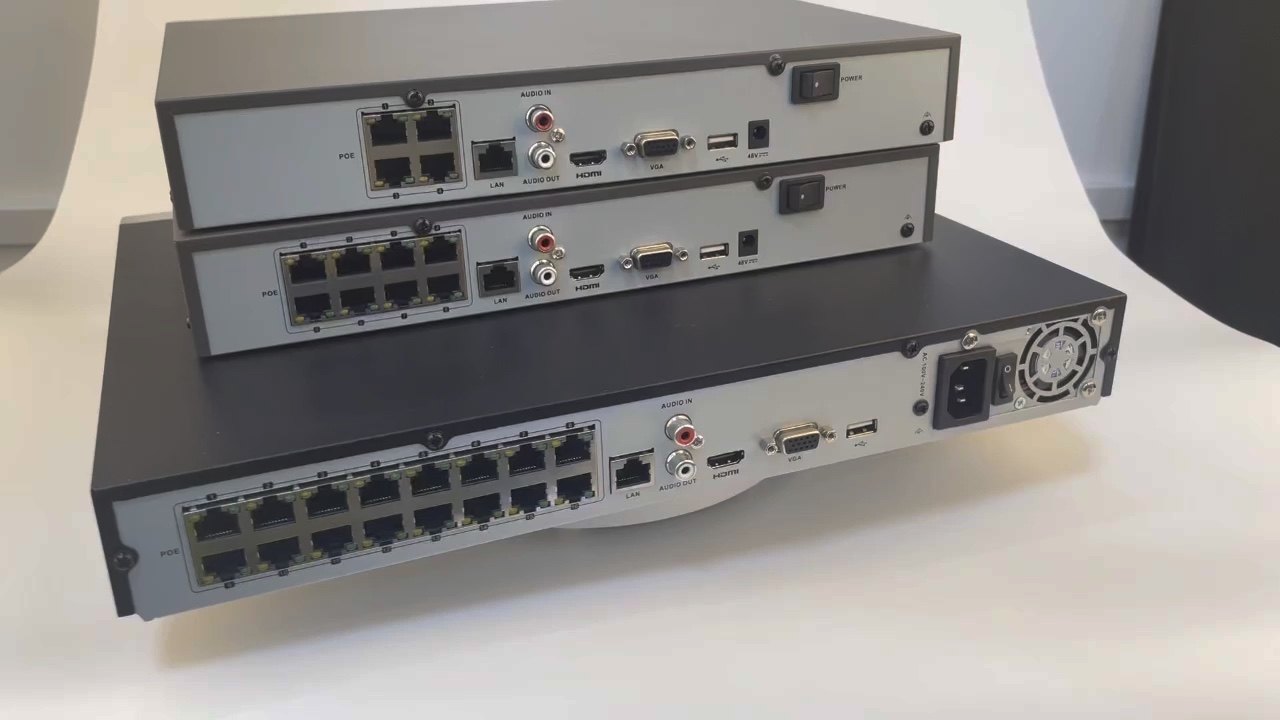 DS-7608NI-Q1/8P NVR 4-Ch 1U Poe 4K NVR with HIK Logo