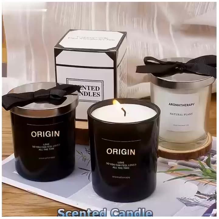 Oem Odm Luxury Aroma Fragrance Glass Jar Wholesale Customized Scented