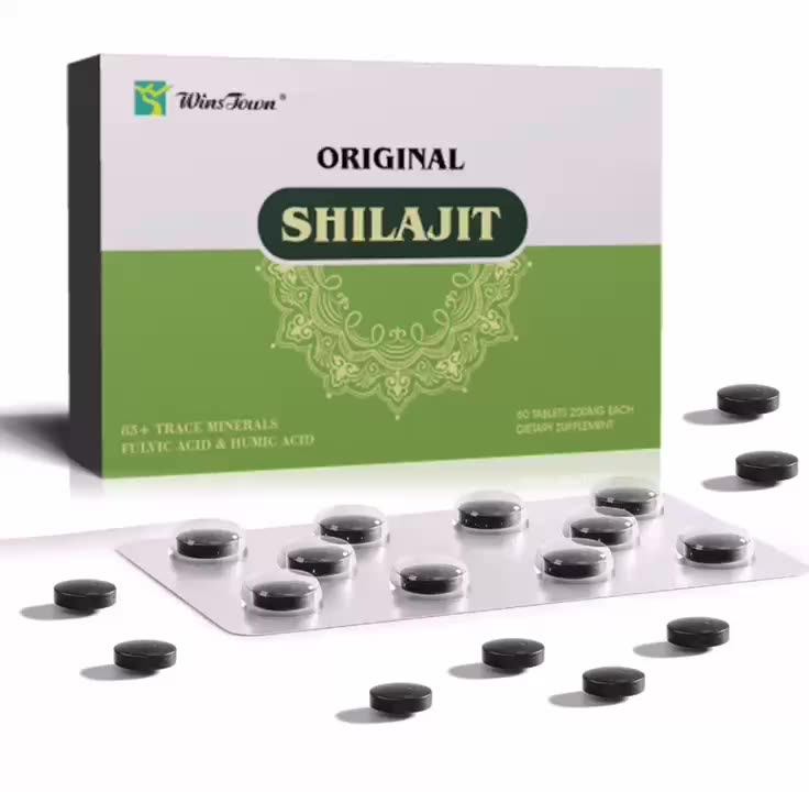 Shilajit Pure Tablets From Himalayan Natural Herbal Supplements Improve