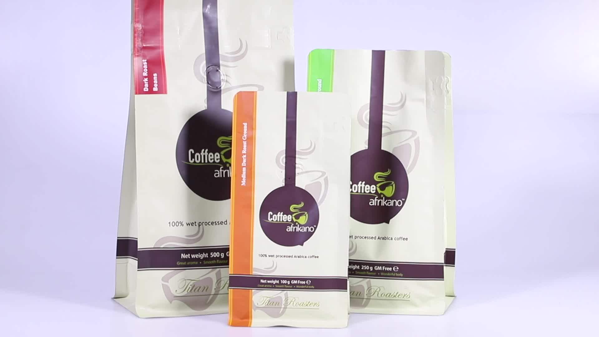 Custom Printed Heat Seal Food Grade Packaging Bag For Pili Nuts Three Side Seal Bag With