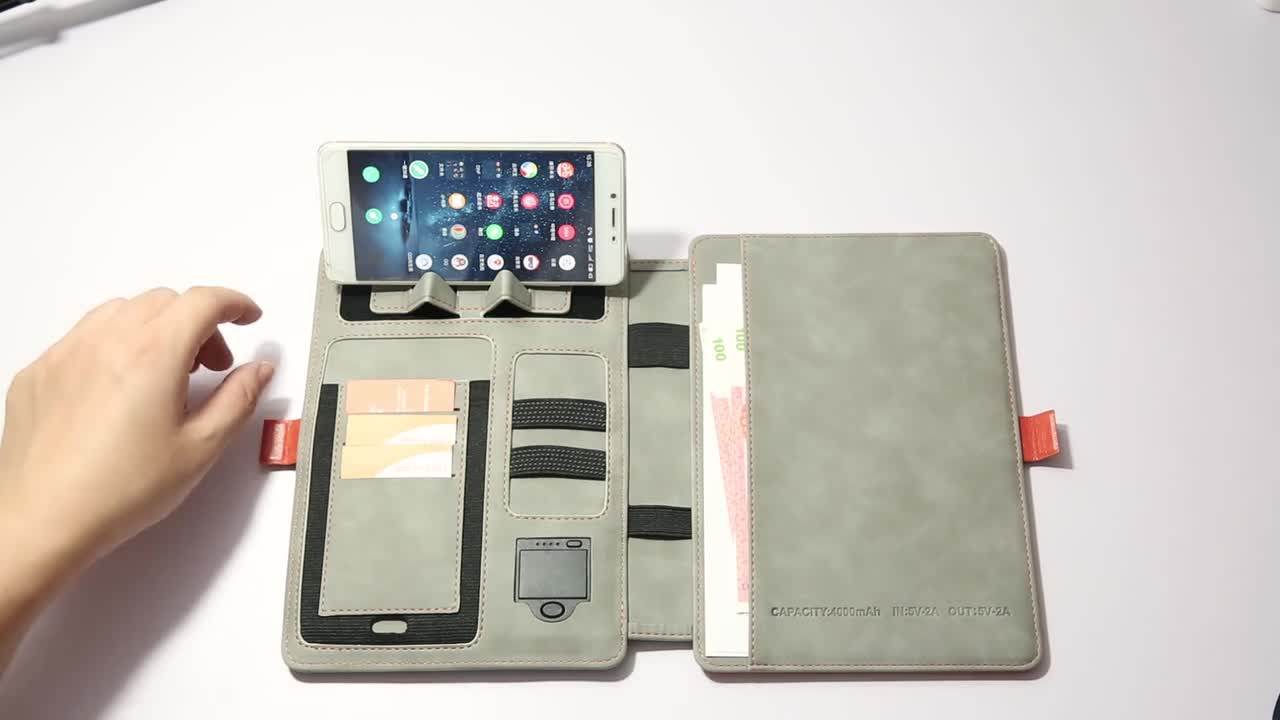 Wireless Charger Planner Diary Notebook With Power Bank 4000mah Buy