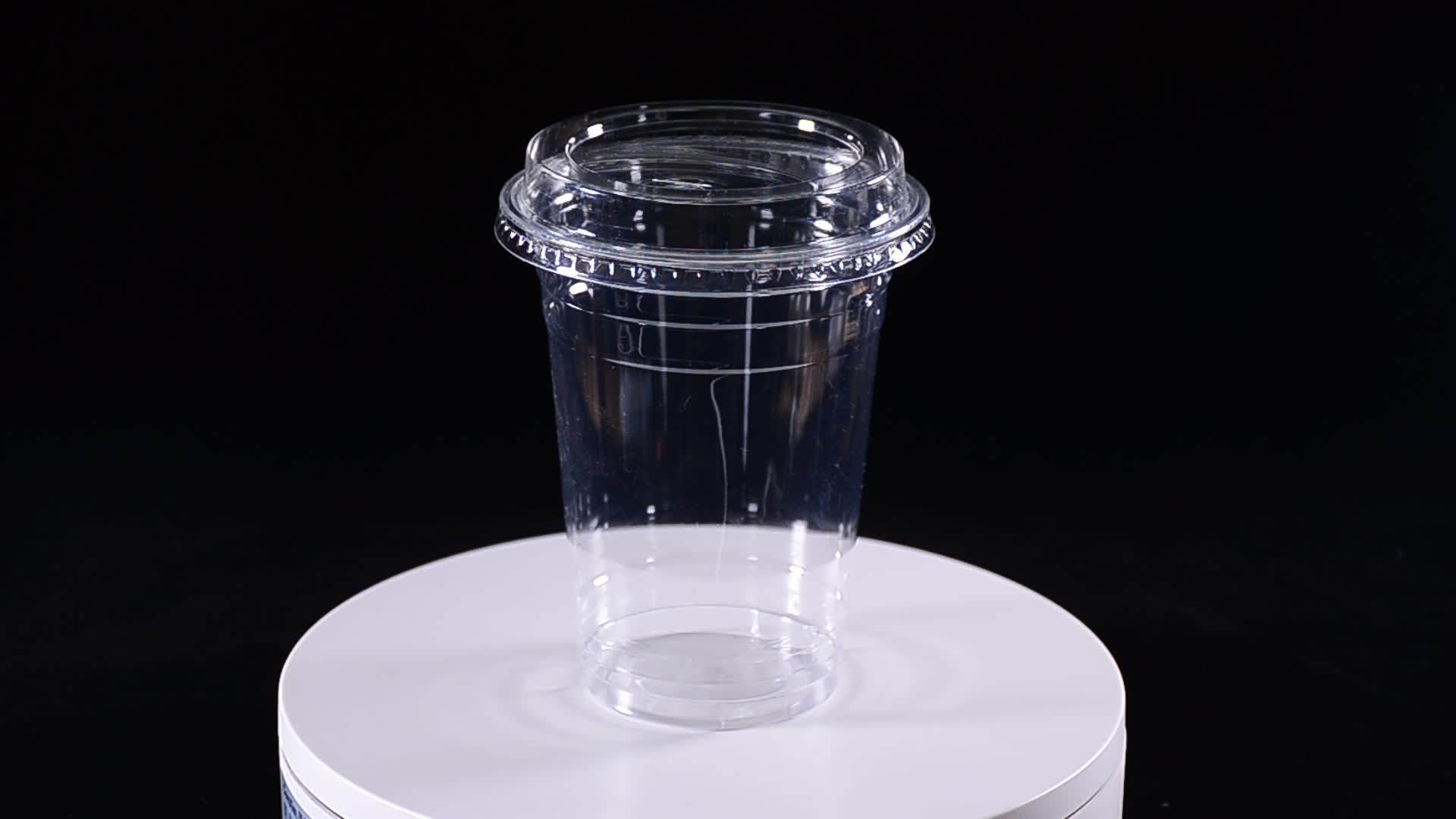 Factory Price 16oz 24oz Boba Bubble Tea Cups Pp Plastic Smoothie