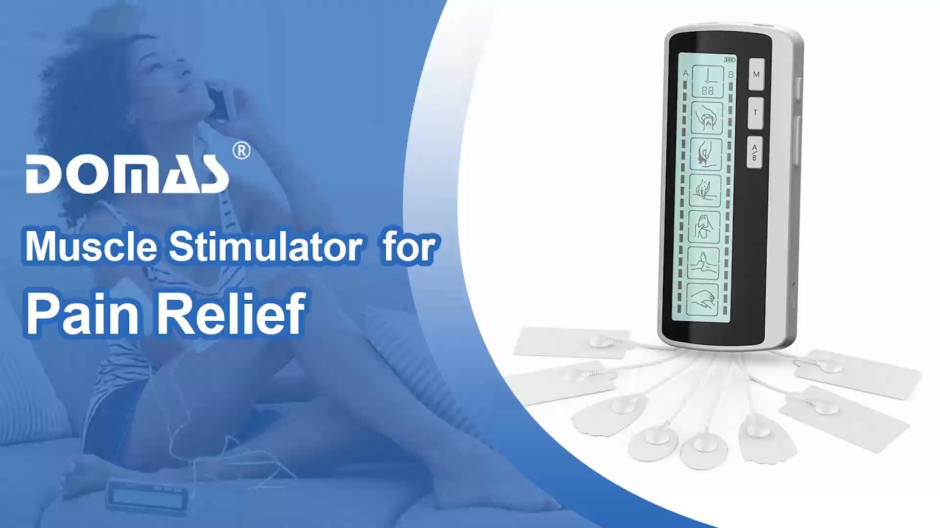 Domas Rehabilicaretens Unit Electrodes Mini Neck Leg Knee Back Massage