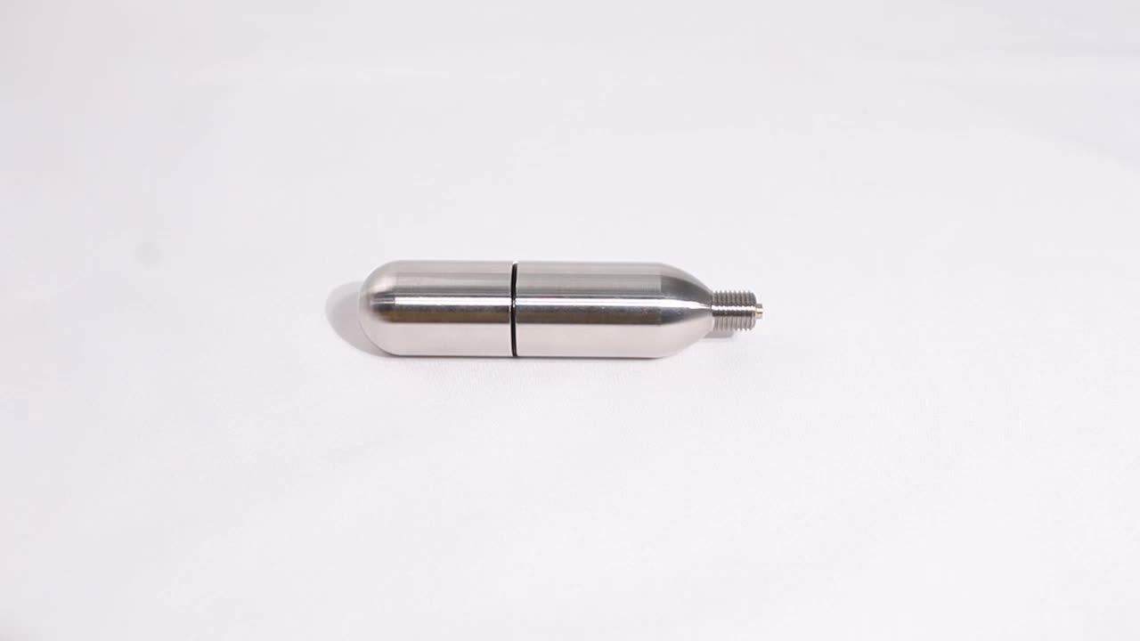 Hot Sale Stainless Steel Airsoft 16g Rechargeable Co2 Cartridge (empty