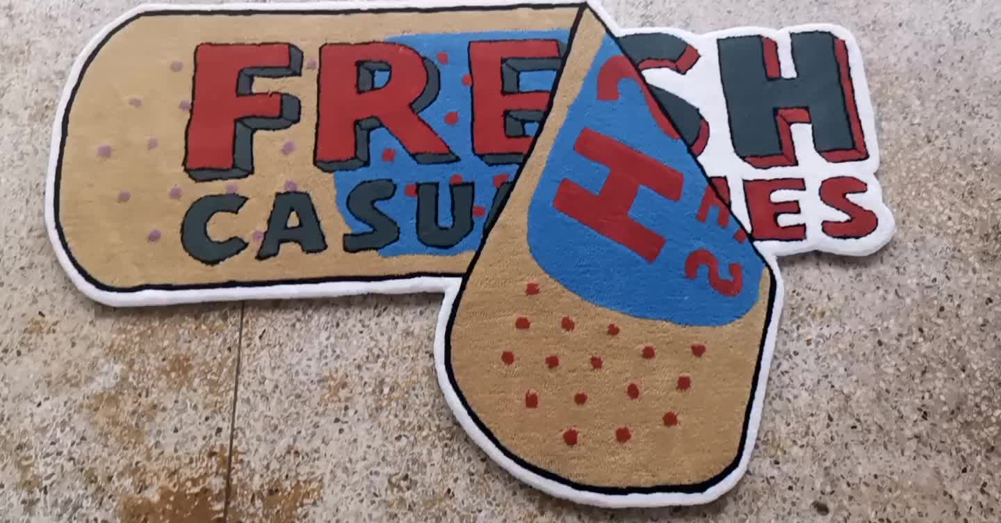 Custom Logo Rug Hand Tufted 3d Customized Logo Carpet Rug Custom Carpet