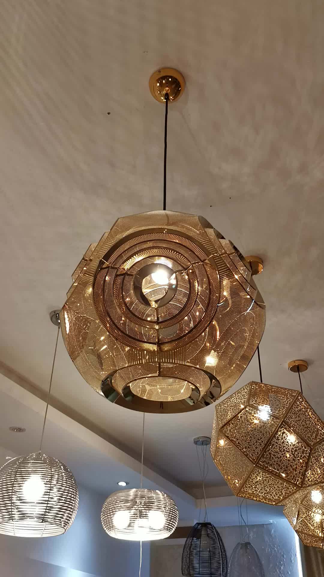 Zhongshan Lighting Manufacturer Indoor Lamp Metal Gold Finished Fancy Pendant Lighting Buy
