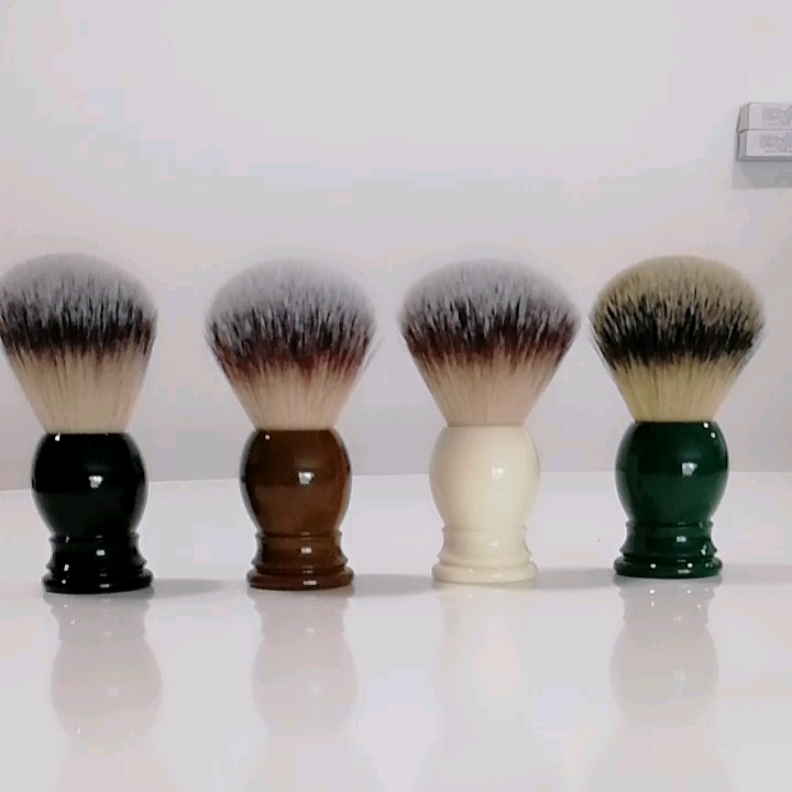 Manufacture High Quality Men Grooming Synthetic Hair Acrylic Handle Men