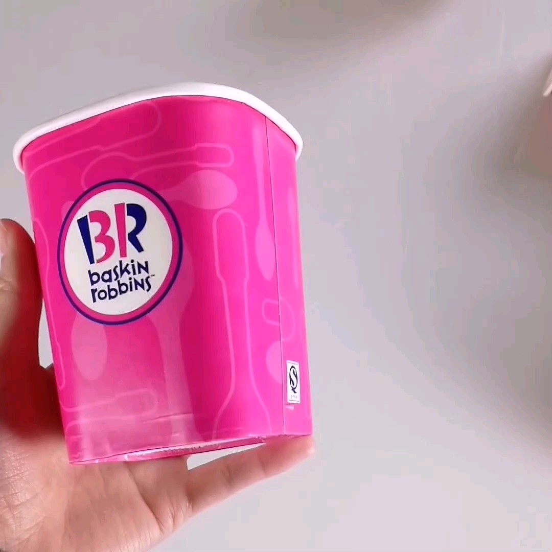 Square Paper Cup Blank With Custom Design Ice Cream Paper Cup Square ...