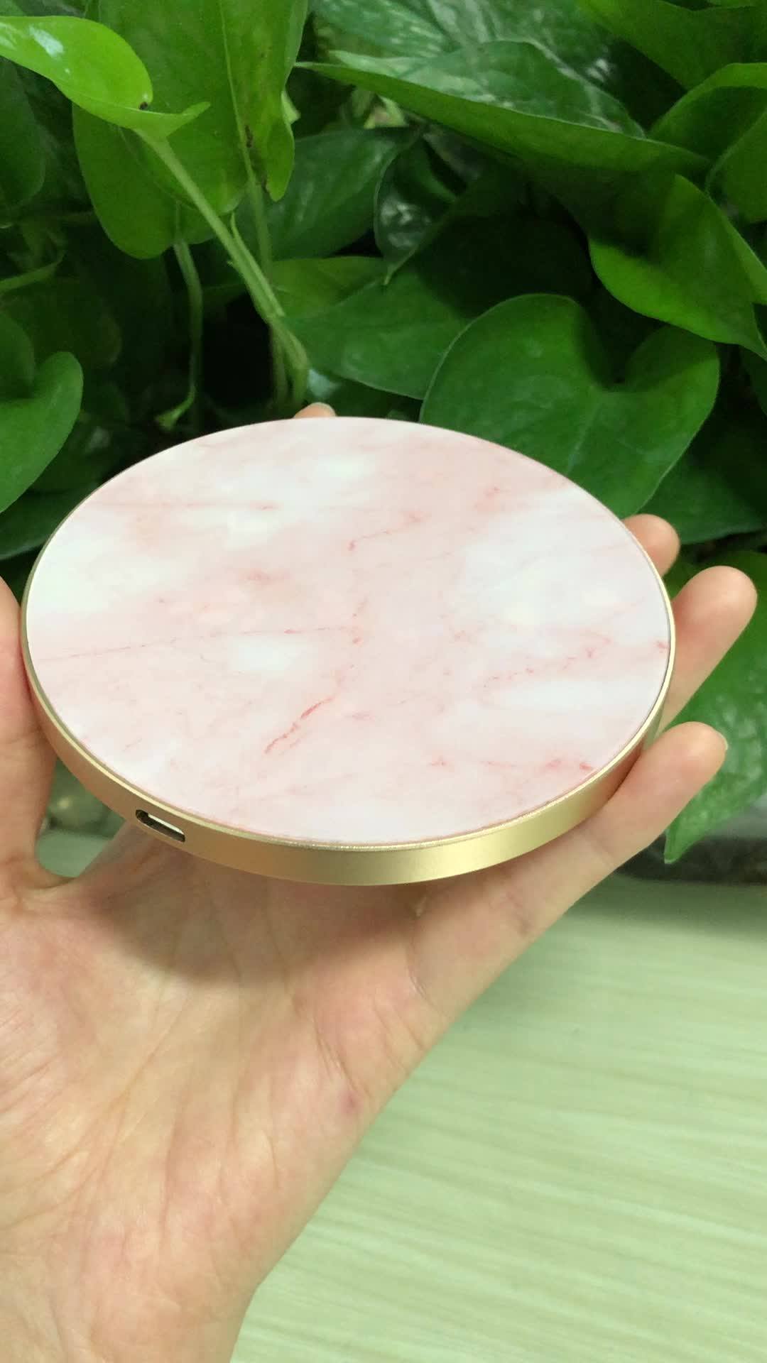 10w Fast Mobile Phone Wireless Charger Marble Pattern Wireless Charger