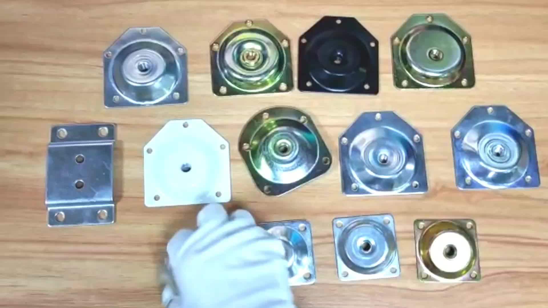 48x48mm Small Sofa Table Hardware Hinge Chair Leg Mounting Plates With