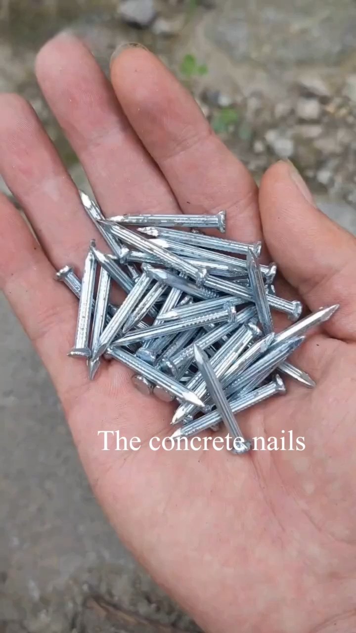Galvanized Grooved Shank Concrete Nails - Durable & Versatile