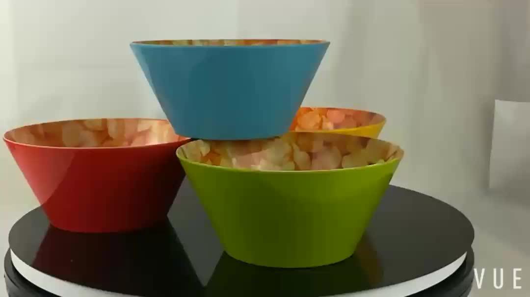6" Melamine Salad Bowl Color Chips Bowl Candy Dinner Ware Buy
