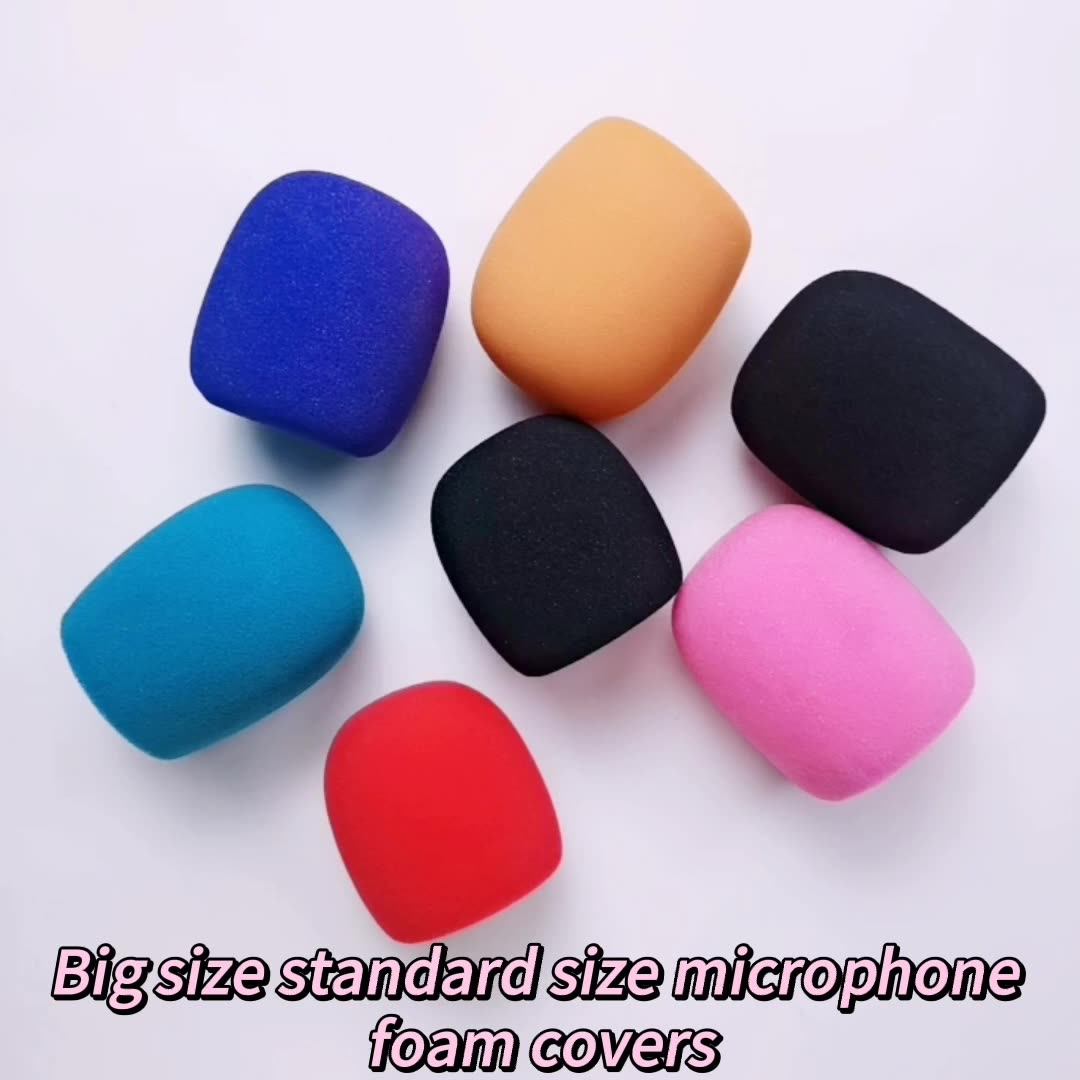 Factory Price 75mm Mic Foam Cover Onstage Foam Balltype Black