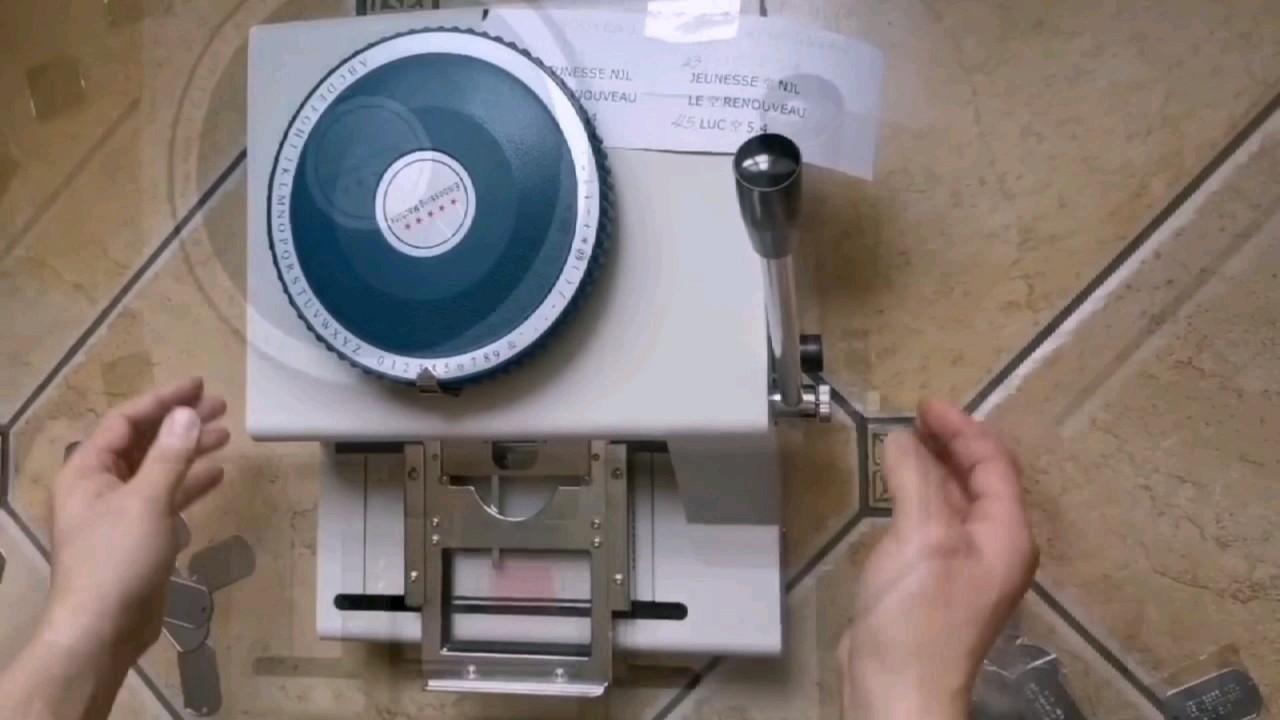 Pvc Card Stainless Steel Metal Sheet Printing Engraving Embosser