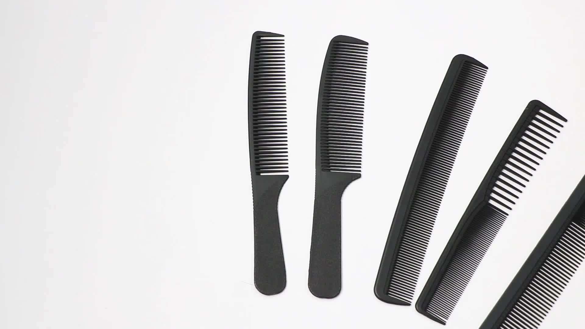 New Arrival Wide Tooth Matt Black Fiber Carbon Comb Buy Black Comb