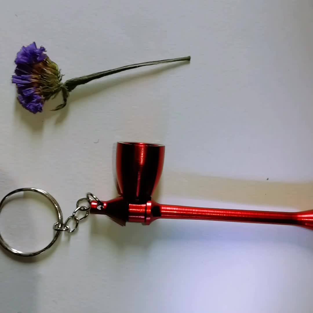 Fashion Metal Smoking Tobacco Pipe Keychain,Accessories Pipe Keyring