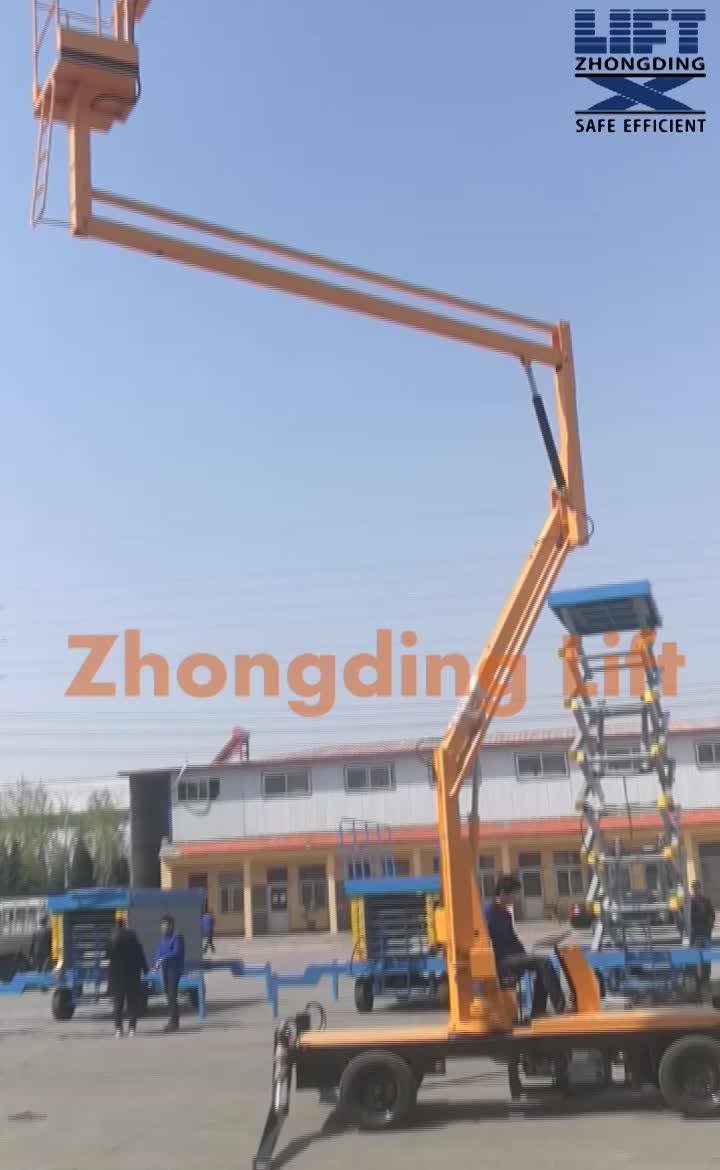 10m 200kg Drivable Mobile Hydraulic Boom Lift For Aerial Work Buy