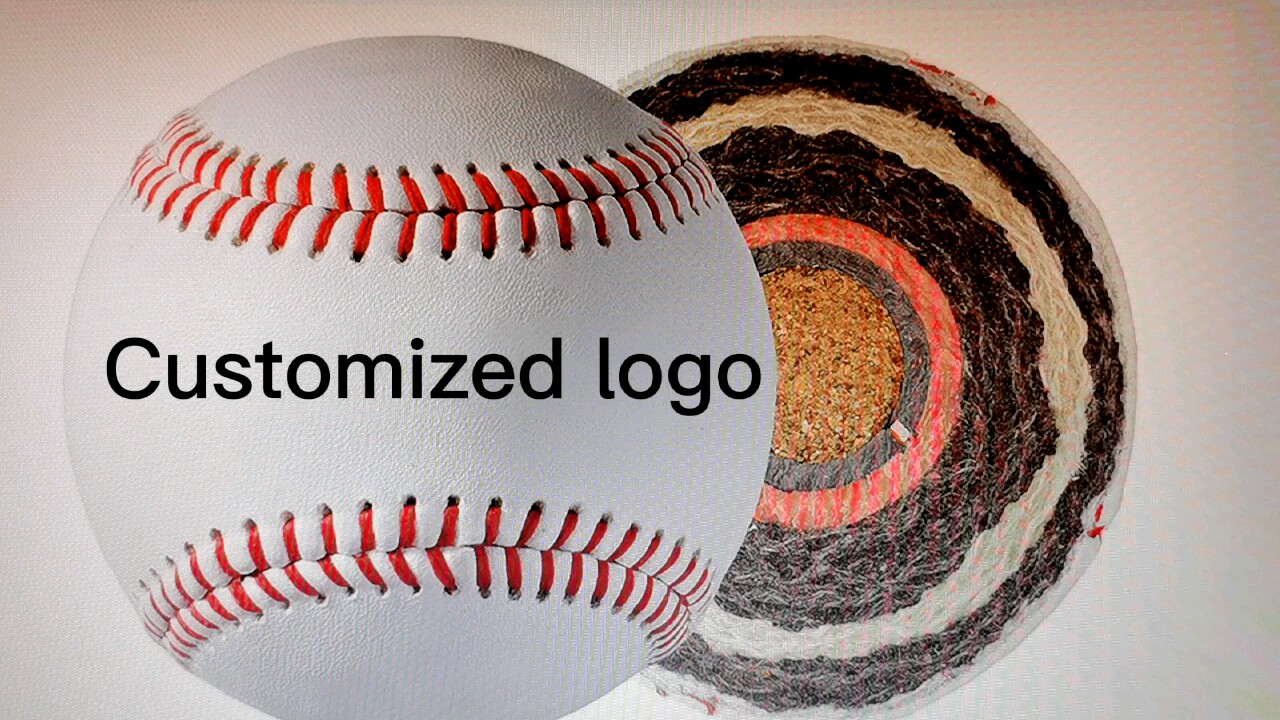 Beisbol Official League Match Custom Logo Baseballs White Balls Bulk