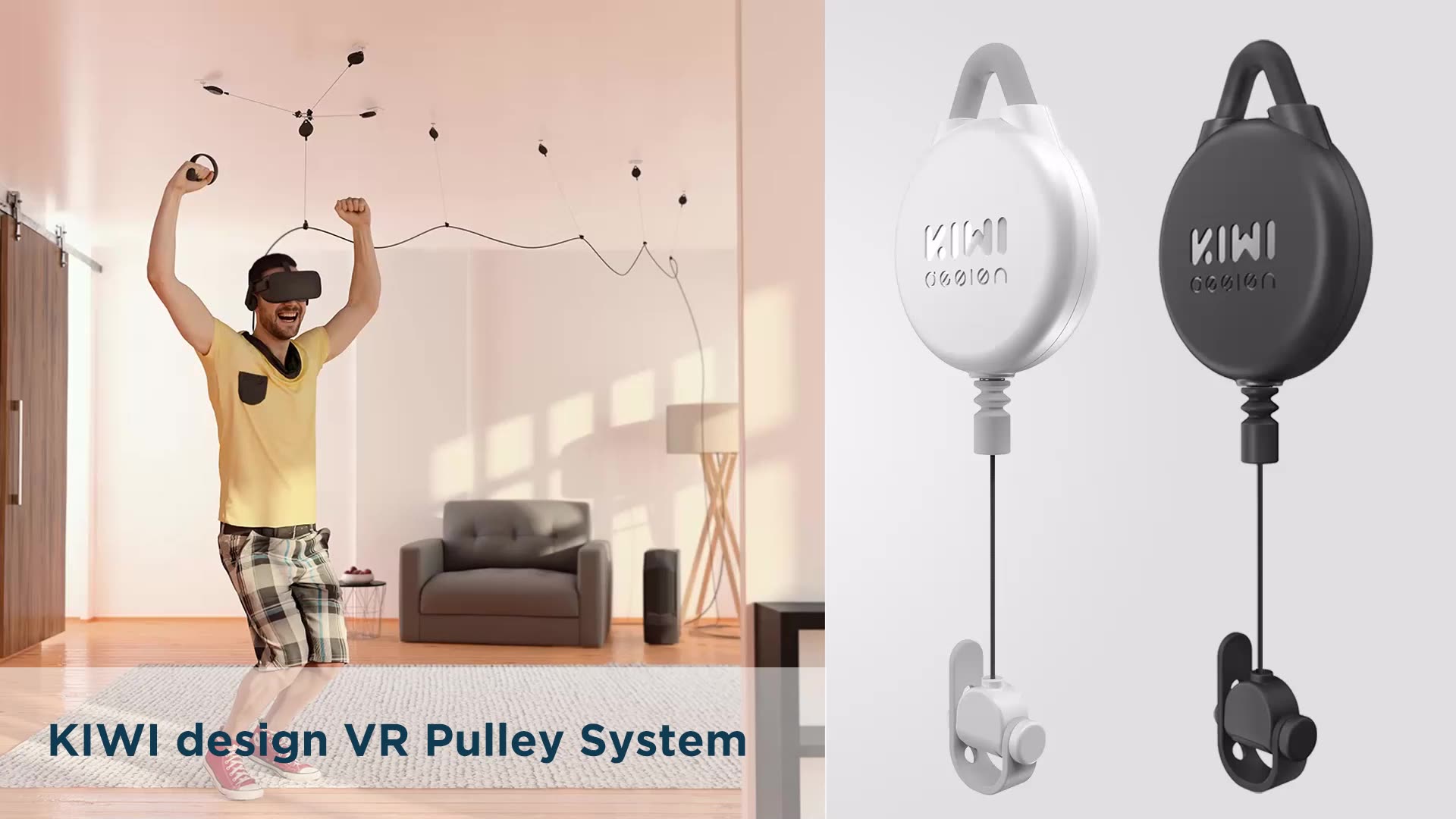 6pcs Silent Vr Retractable Cable Pulley Management System Vr Game