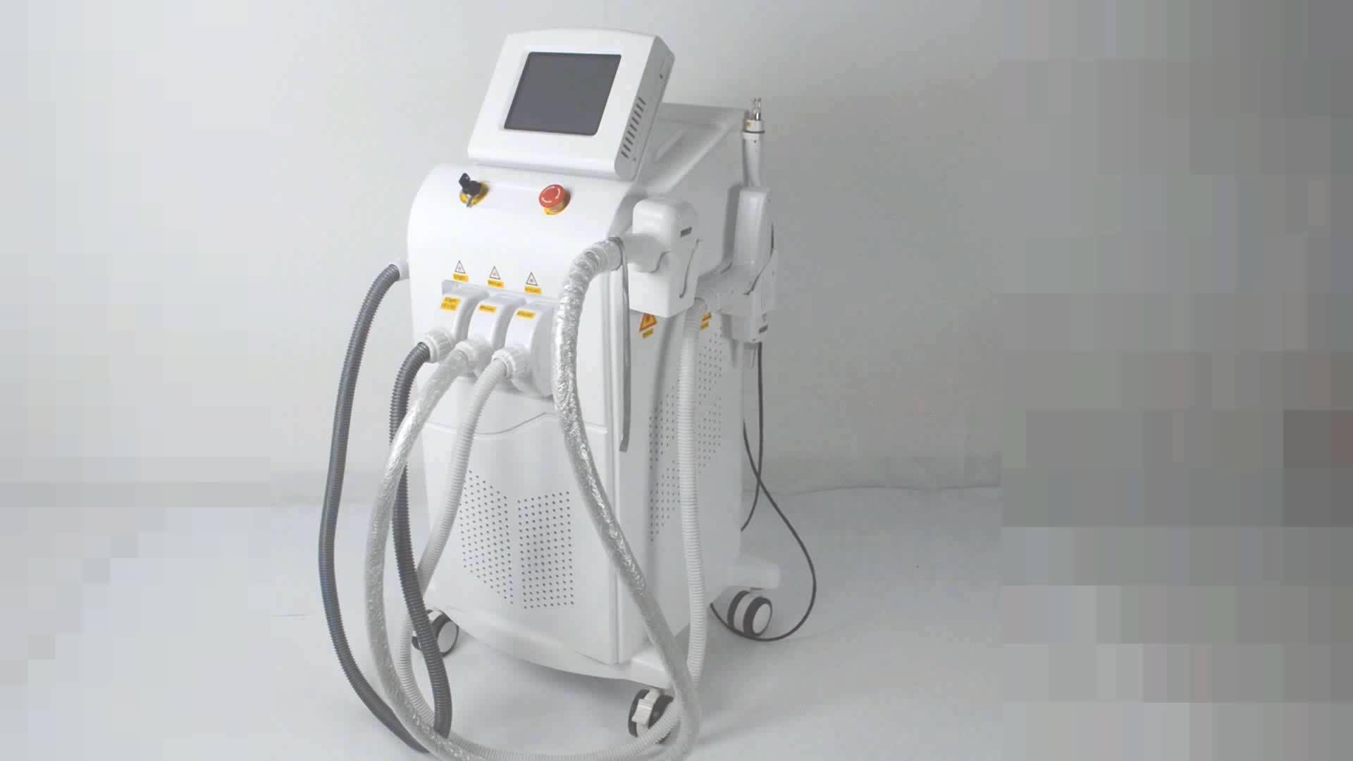 2020 New Multi Functional 4 Handles Diode Laser Ipl Rf Yag Laser Beauty