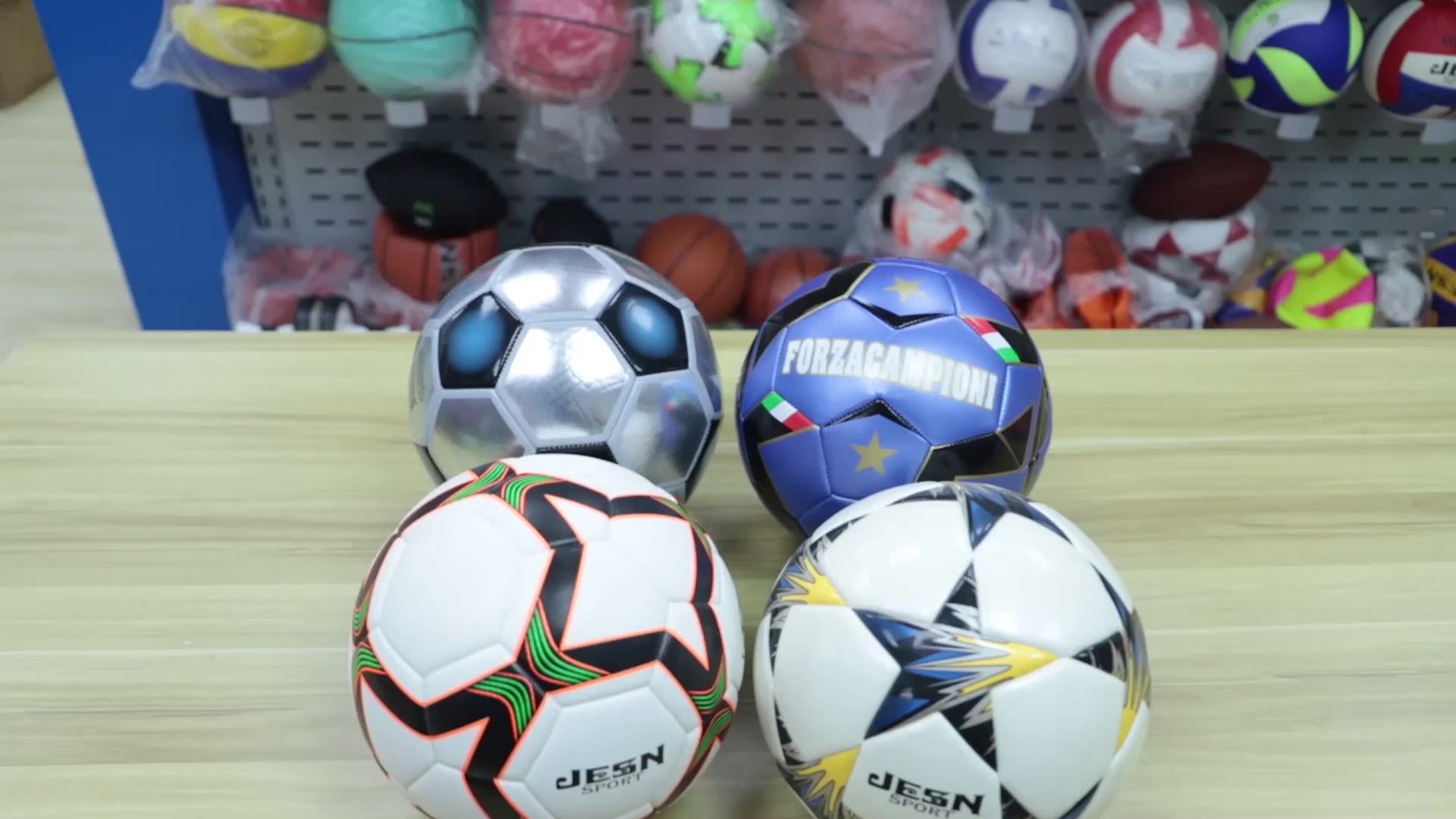 Hot Sale High Quality Official Size 1 Rubber Fottball Soccer Balls