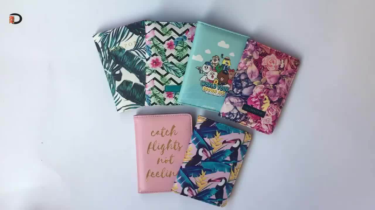 Rfid Pu Leather Personalized Passport Holder,Custom Travel Passport
