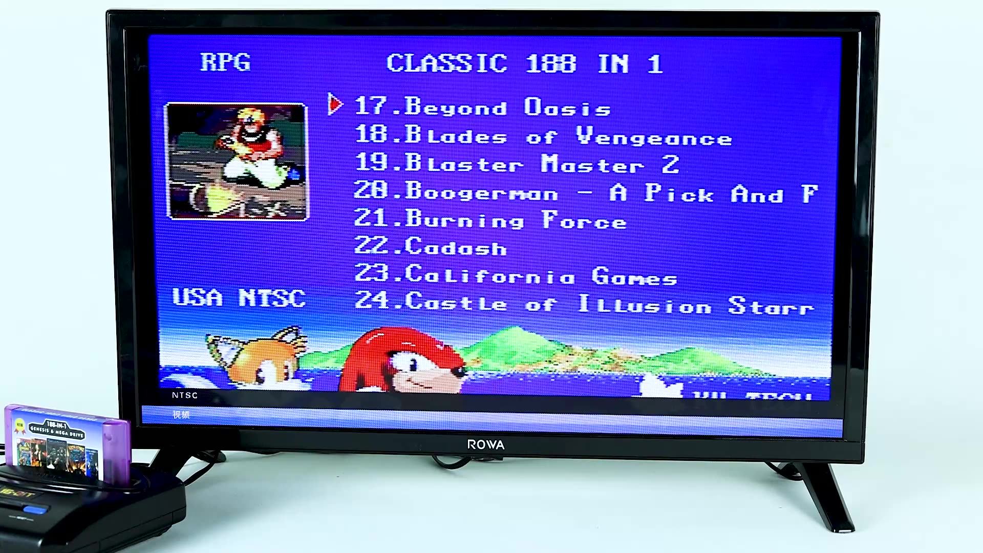 New 2G Game Card 188 in 1 Battery Save For Sega Genesis Megadrive