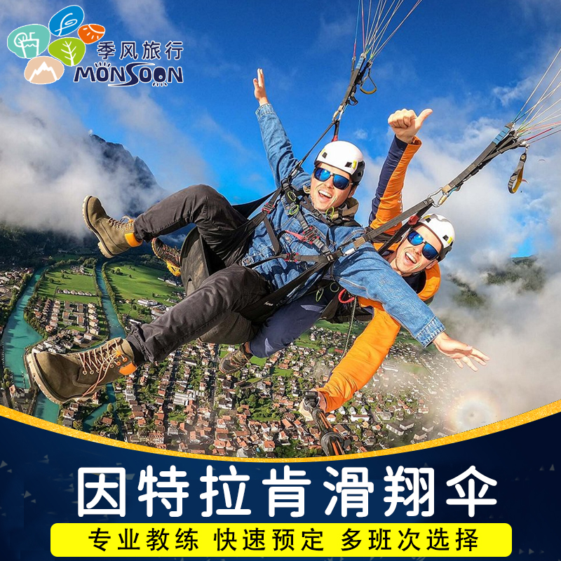 スイス インターラーケン ルツェルン ユングフラウ 高高度ハンググライダー（最初の山への送迎付き）