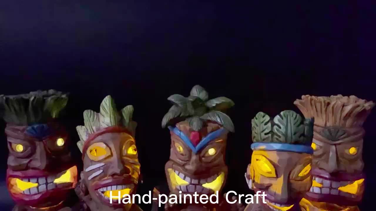 Bestselling In The United States Resin Playing Ukulele Tiki Statue