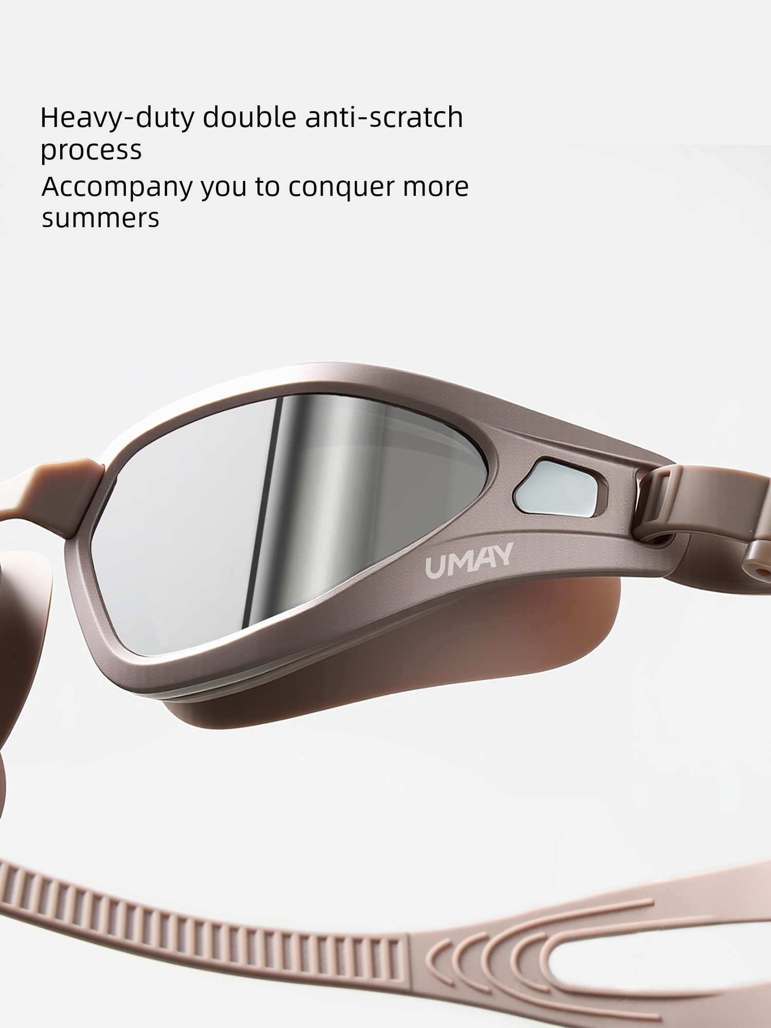 Youmei Qingying Life Myopia Swimming Goggles for Men, High-Definition Anti-Fog Waterproof Prescription Swimming Glasses, Women's Swimming Cap Set