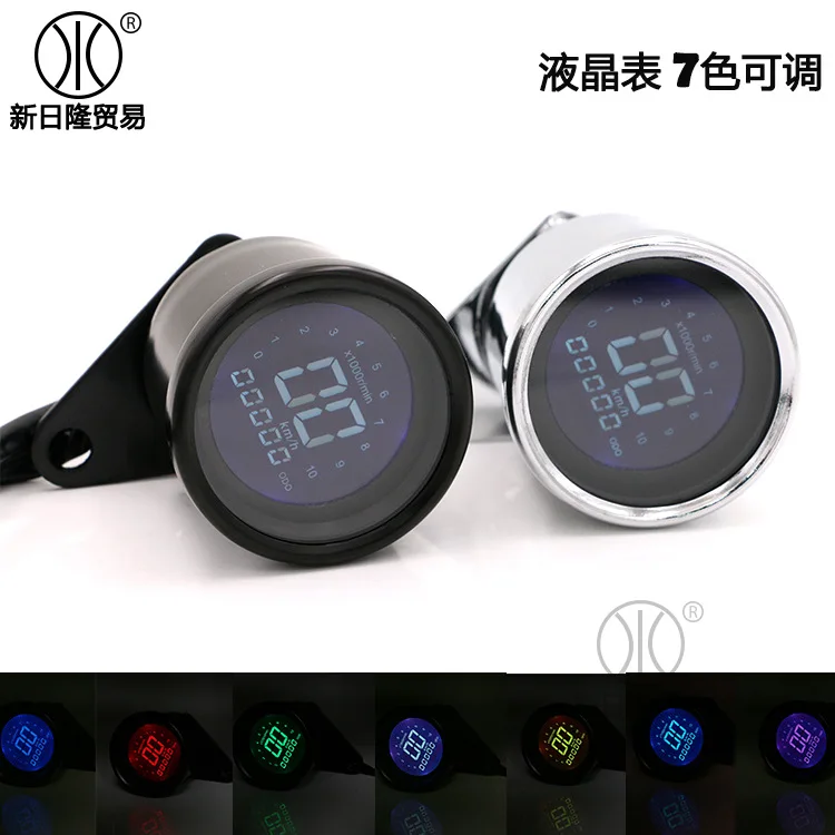 Мотоцикл ретро модифицированный инструмент LED LCD пробег приборная панель мотоцикла LCD км-таблица