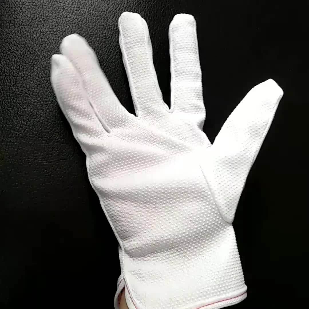 High Quality White Ceremony Cotton Glove/ Waiter Cotton Gloves/ Heavy