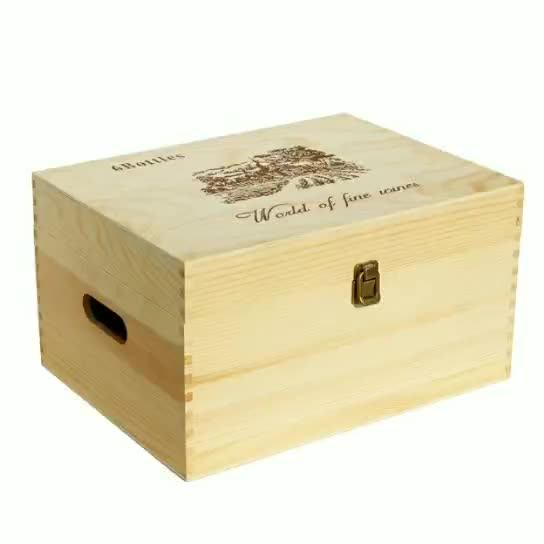 Vintage Feature And Wine Industrial Use Wooden Wine Boxes For Sale