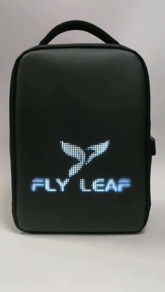 Led Screen Backpack With Powerbank Charging Antitheft Led Laptop