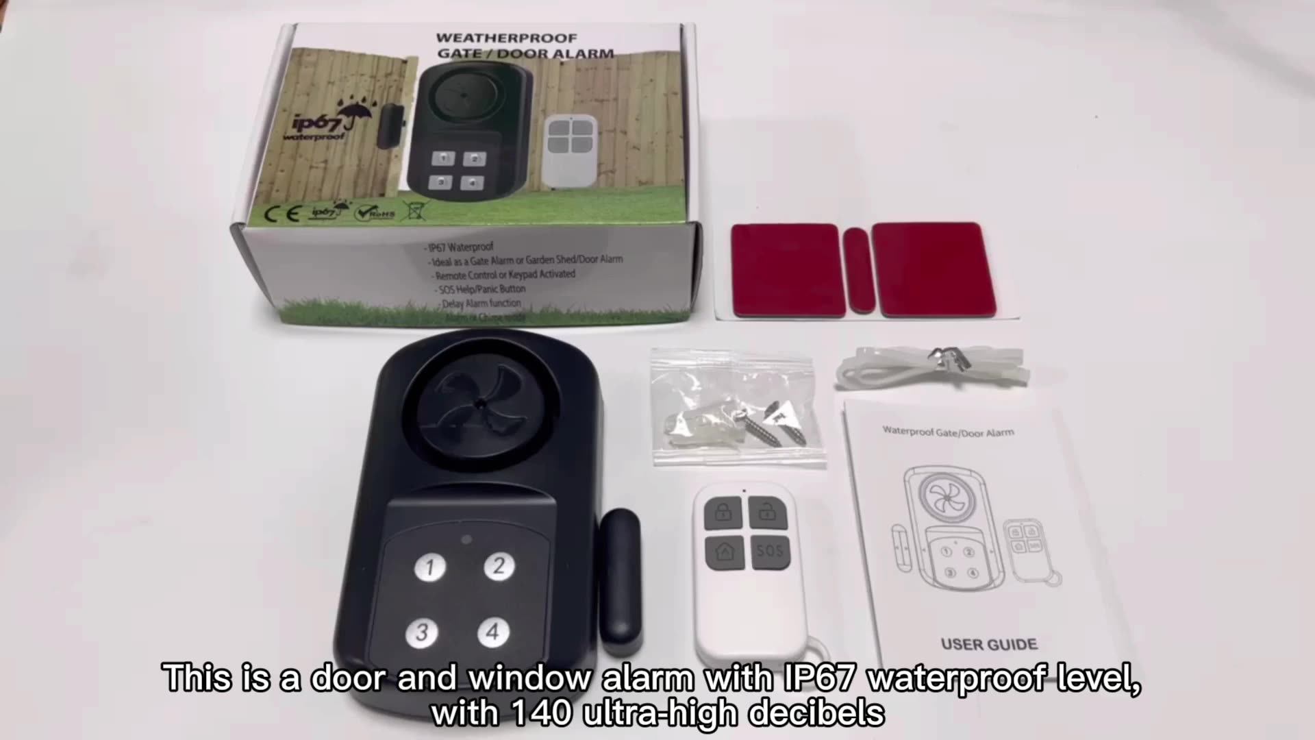 Children Anti Drowning Swimming Pool Keypad Alarm 140db Sensor Pool