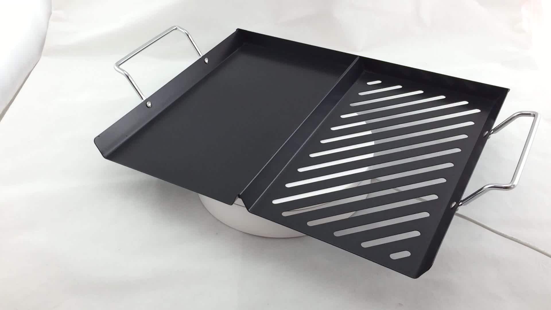 Non Stick Porcelain Grill Grid Topper Smoking Grid Plank Saver Grill