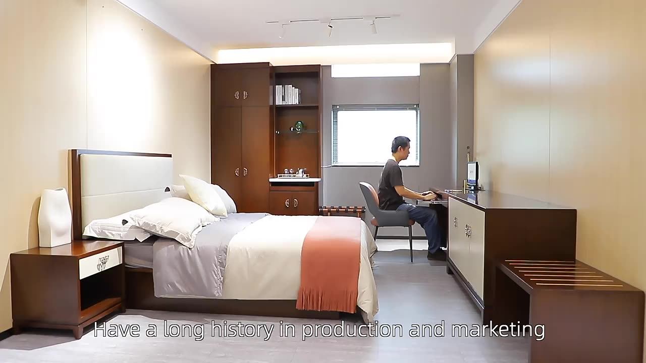 Hotel Room Furniture Set,Custom 3 4 5 Star Bed Wardrobe Vanity For