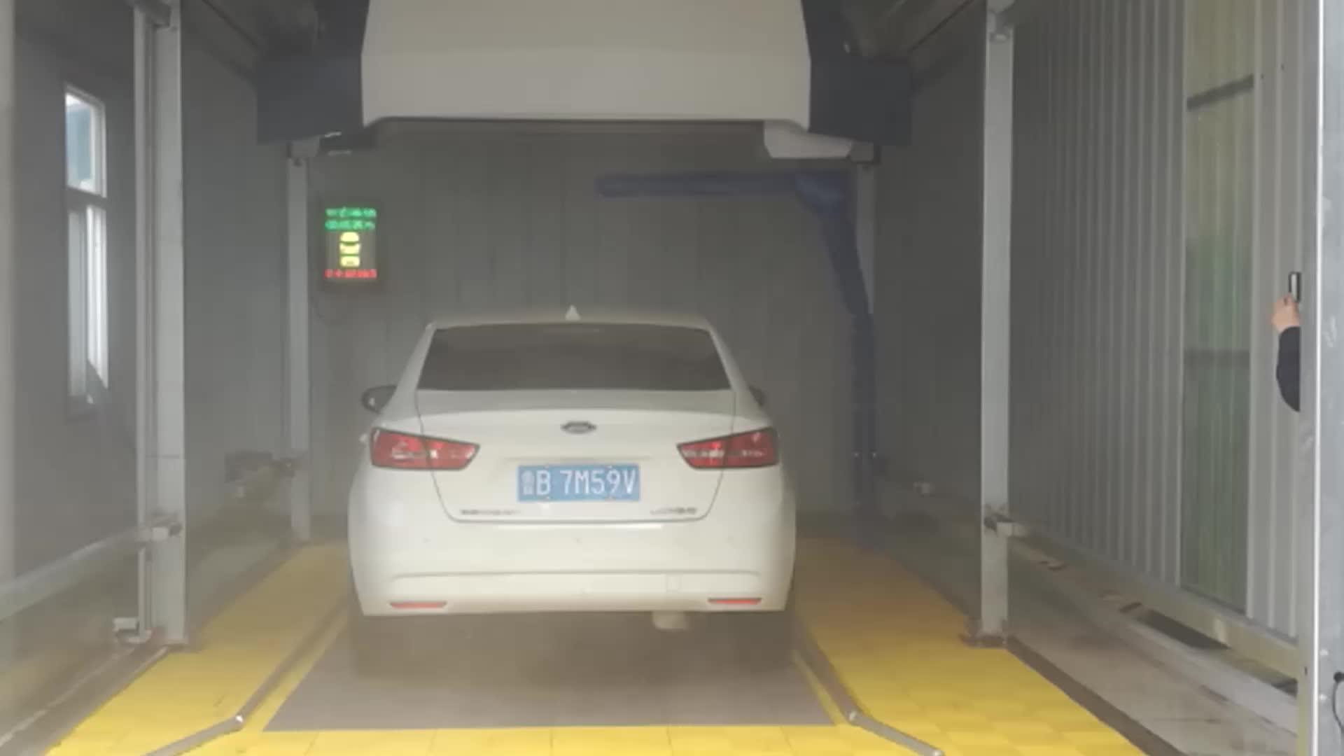 Risense Full Automatic Tunnel Drive Through Conveyorized Auto Car Washing Machine With 9 Brushes