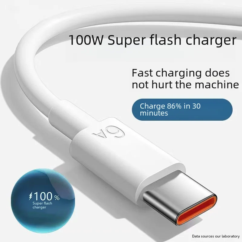 Кабель для быстрой зарядки Huawei 6A, совместимый с Android Type-C, 66W, Mate40usb, кабель для мобильного телефона